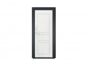 Рама цвета RAL 7016, основной цвет «дуб белый», фрезеровка «квадрат классик»